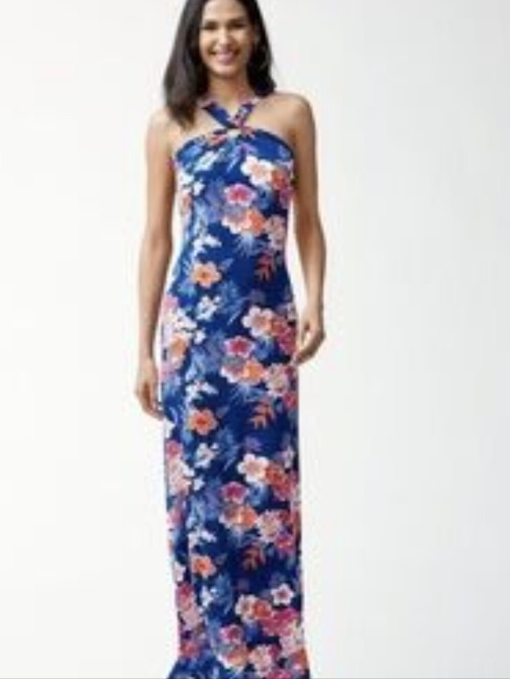 Tommy Bahama Mira Dora floral maxi dress tropical print Size M